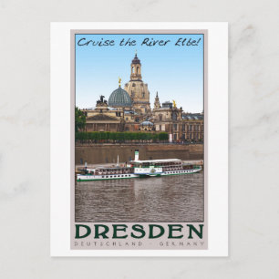 Dresden - An der Elbe Postkarte