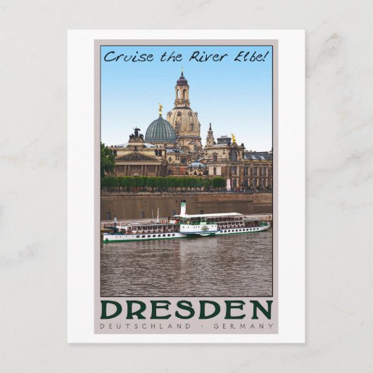 Dresden - An der Elbe Postkarte (Vorderseite)