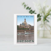 Dresden - Auf der Elbe Postkarte (Stehend Vorderseite)