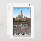 Dresden - Auf der Elbe Postkarte (Vorne/Hinten)
