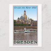 Dresden - Auf der Elbe Postkarte (Vorderseite)