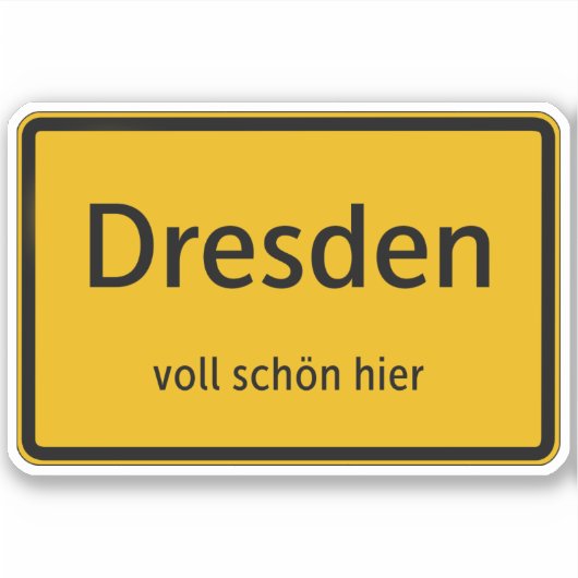 Dresden Aufkleber Sticker Autoaufkleber (Vorderseite)