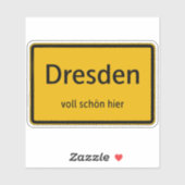 Dresden Aufkleber Sticker Autoaufkleber (Blatt)