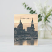 Dresden bei Sonnenuntergang Postkarte (Stehend Vorderseite)