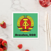 Dresden, DDR, Dresden, Deutschland - DDR Serviette (Beispiel)