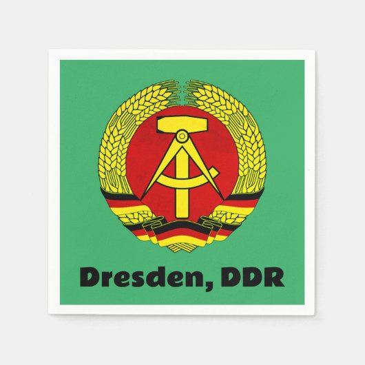 Dresden, DDR, Dresden, Deutschland - DDR Serviette (Vorderseite)