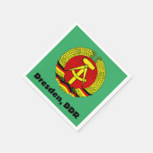 Dresden, DDR, Dresden, Deutschland - DDR Serviette (Ecke)