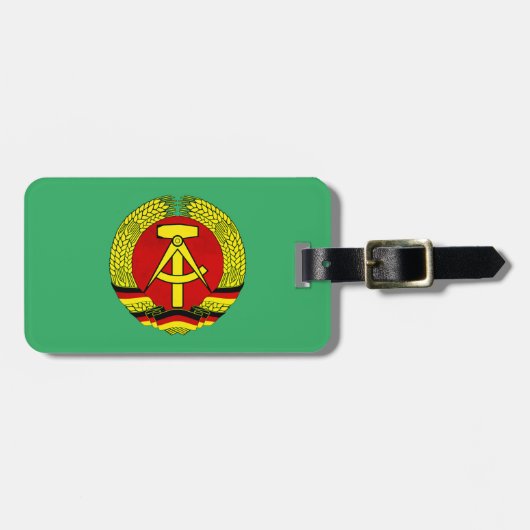 Dresden, DDR, Dresden, Deutschland - Ossi Gepäckanhänger (Vorderseite horizontal)