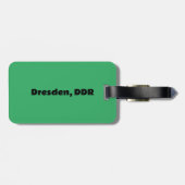 Dresden, DDR, Dresden, Deutschland - Ossi Gepäckanhänger (Rückseite horizontal)