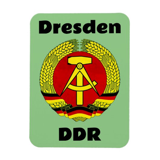 Dresden, DDR, Dresden, Deutschland - Ossi Magnet (Vertikal)