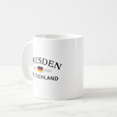 Dresden Deutschland Coordinates German Kaffeetasse (Vorderseite Links)
