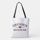 Dresden Deutschland Coordinates German Tasche (Rückseite)
