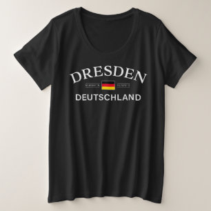 Dresden Deutschland Koordinaten Deutsch Große Größe T-Shirt