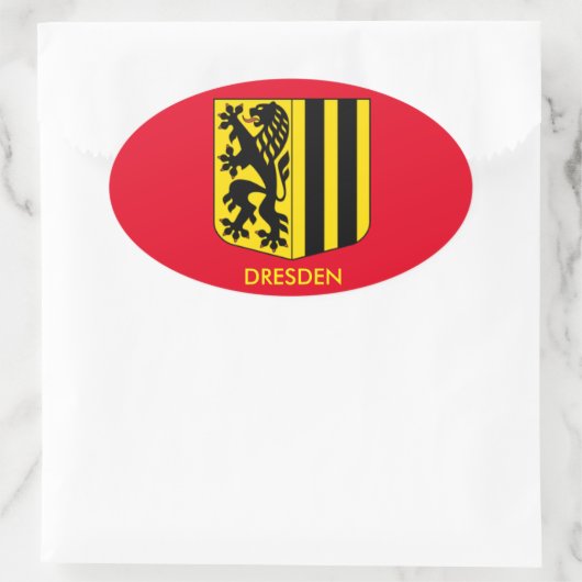 Dresden, Deutschland, Oval Sticker (Tasche)