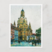 Dresden Deutschland Schöne Öl Paint City Landschaf Postkarte (Vorderseite)