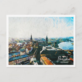 Dresden Deutschland Schöne Öllandschaft Postkarte