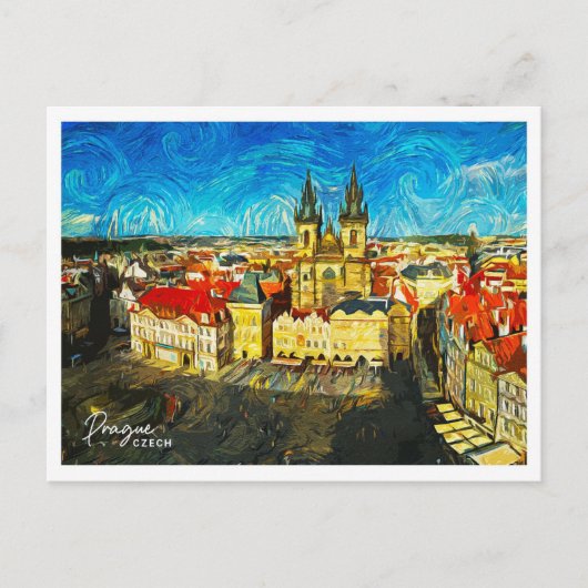 Dresden Deutschland Schöne Öllandschaft Postkarte (Vorderseite)