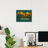 Dresden Deutschland Stadt Kunst Poster (Heimbüro)