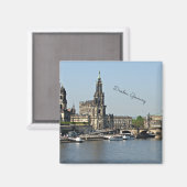 Dresden, Deutschland, Stadtbild Magnet (Vorderseite/Rückseite)