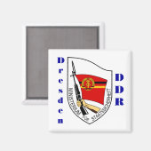 Dresden, Deutschland Stasi Magnet (Vorderseite/Rückseite)