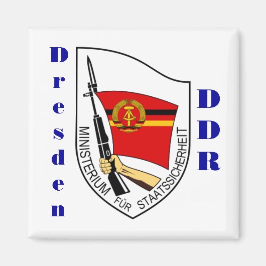 Dresden, Deutschland Stasi Magnet (Vorne)