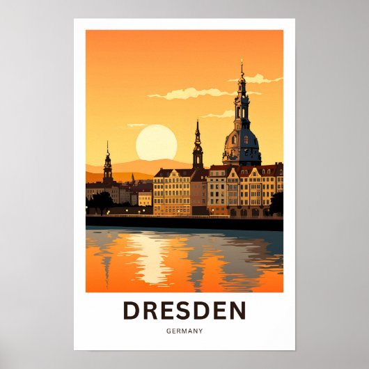 Dresden Deutschland Travel Print Poster (Vorne)