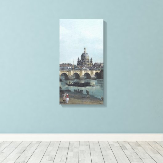 Dresden Elbufer Vedute – Canaletto – Bellotto Leinwanddruck (Insitu (Holzboden))
