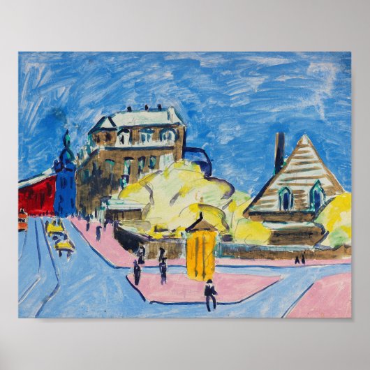 Dresden | Ernst Ludwig Kirchner Poster (Vorne)