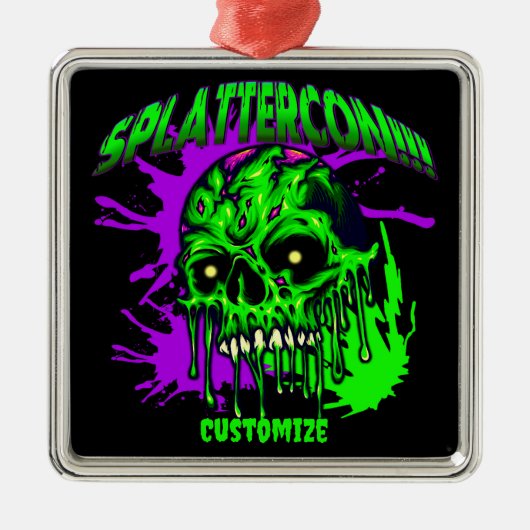Dresden Fans SplatterCon Ornament Aus Metall (Vorne)