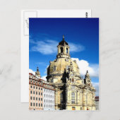 dresden frauenkirche Geschichte und Stadt Postkarte (Vorne/Hinten)