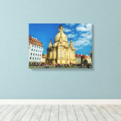 Dresden Frauenkirche Leinwanddruck (Insitu (Holzboden))