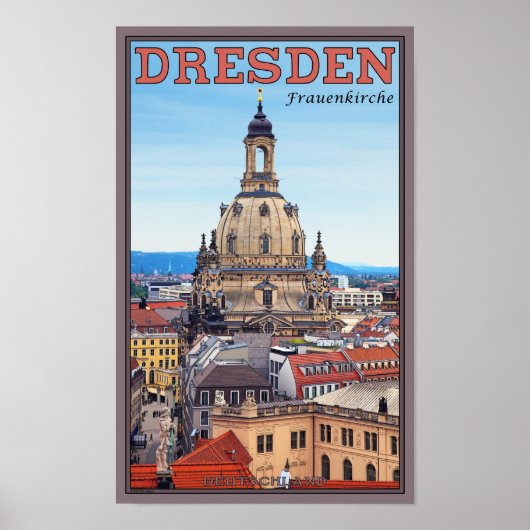 Dresden - Frauenkirche Poster (Vorne)