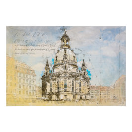 Dresden Frauenkirche Poster