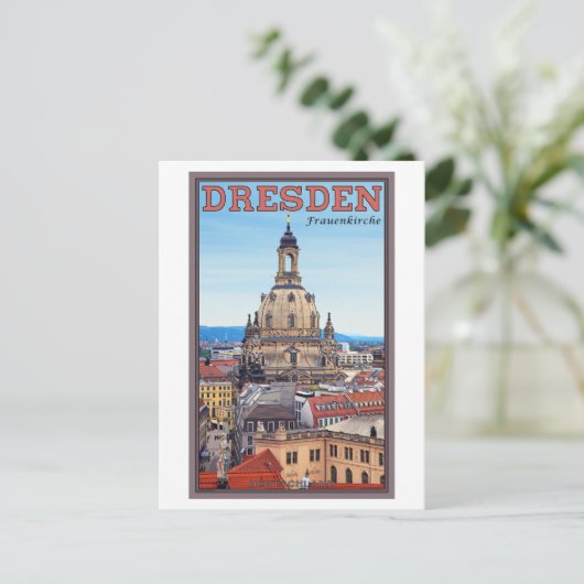 Dresden - Frauenkirche Postkarte (Stehend Vorderseite)