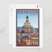 Dresden - Frauenkirche Postkarte (Vorne/Hinten)