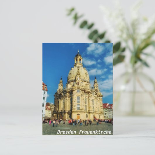 Dresden Frauenkirche Postkarte (Stehend Vorderseite)