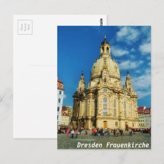 Dresden Frauenkirche Postkarte (Vorne/Hinten)
