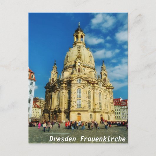 Dresden Frauenkirche Postkarte (Vorderseite)