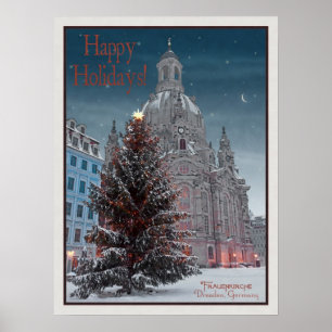 Dresden - Frauenkirche Tannenbaum - HH WB Poster
