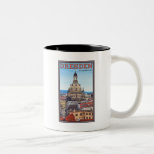 Dresden - Frauenkirche Zweifarbige Tasse