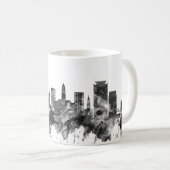 Dresden Germany Skyline BW Kaffeetasse (VorderseiteRechts)