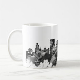 Dresden Germany Skyline BW Kaffeetasse