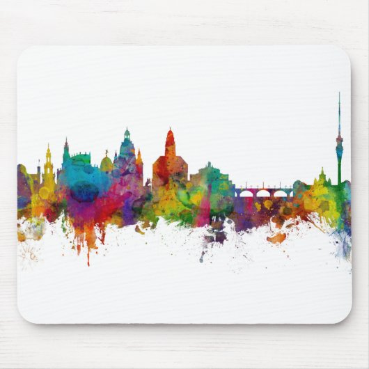 Dresden Germany Skyline Mousepad (Vorne)