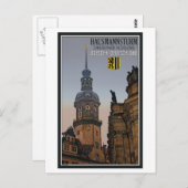 Dresden - Hausmannsturm Postkarte (Vorne/Hinten)