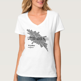Dresden-Karten-T - Shirt für Frauen