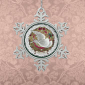 Dresden Lace Snow Dove Ornament