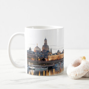 Dresden nachts kaffeetasse