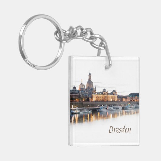 Dresden nachts schlüsselanhänger (Vorderseite links)