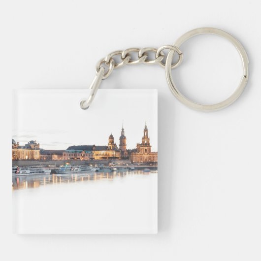 Dresden nachts schlüsselanhänger (Rückseite)
