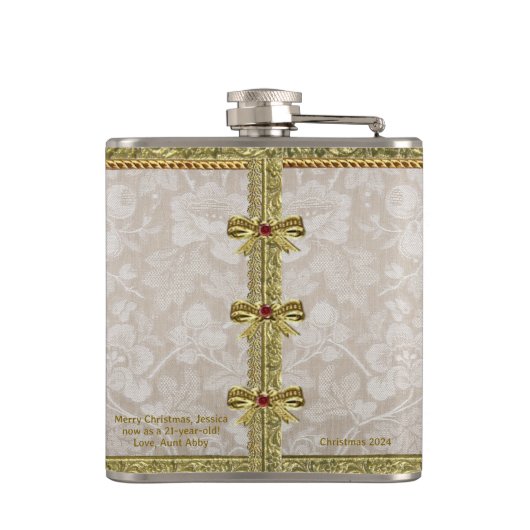 Dresden 'Noblesse' 6 oz. Flachmann (Rückseite)